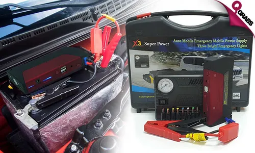 Multifunction Jump Starter with Air Compressor!